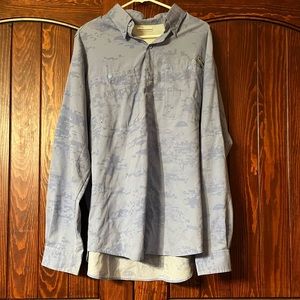 Mens Columbia Long Sleeve Button Up Shirt